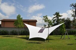 Solar garden sail